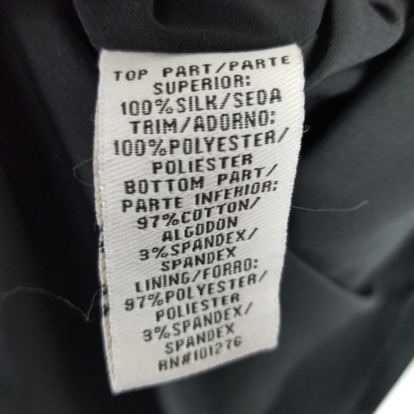 Eci NY Black Silk Lace Sheer Babydoll Size 6 Y2K Whimsigoth Romantic Coquette - Picture 10 of 13